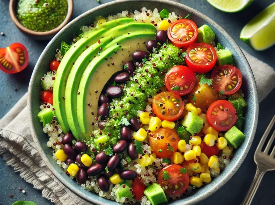 Quinoa Salad with Avocado and Black Beans