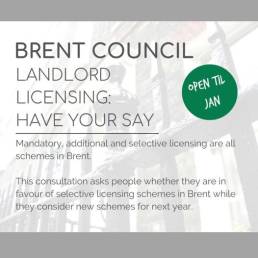 Flyer for Brent Council Consultation