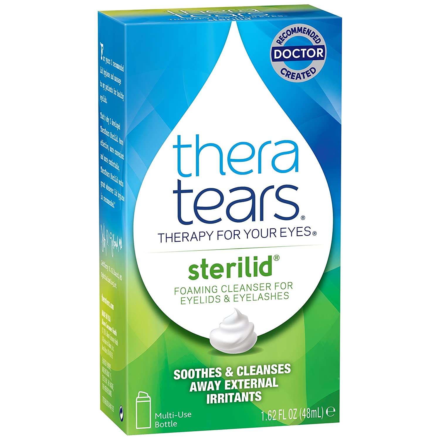Eyes cleaning. Thera tears. Thera tears prezervatif. Great clean one. Thera face.