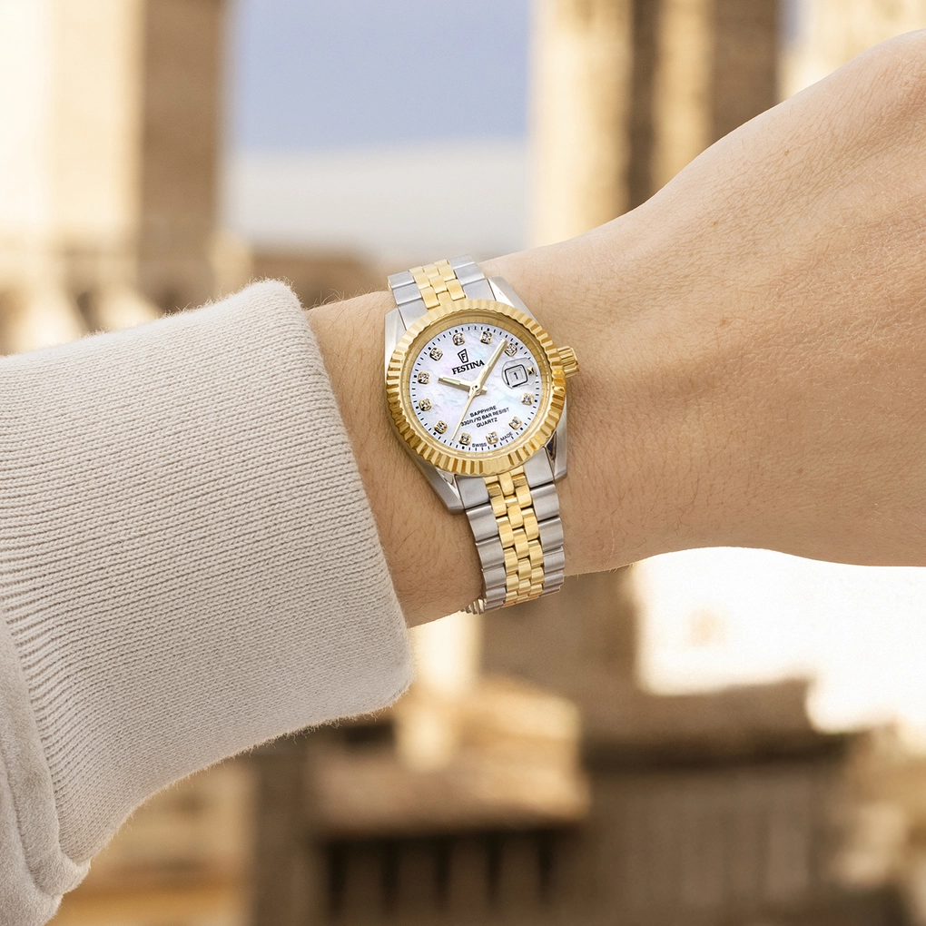 Festina Swiss Made F20088/1 – Klassisk Eleganse med Perlemor - Bilde 2