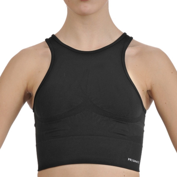 Crop top sømløs med posturel effekt