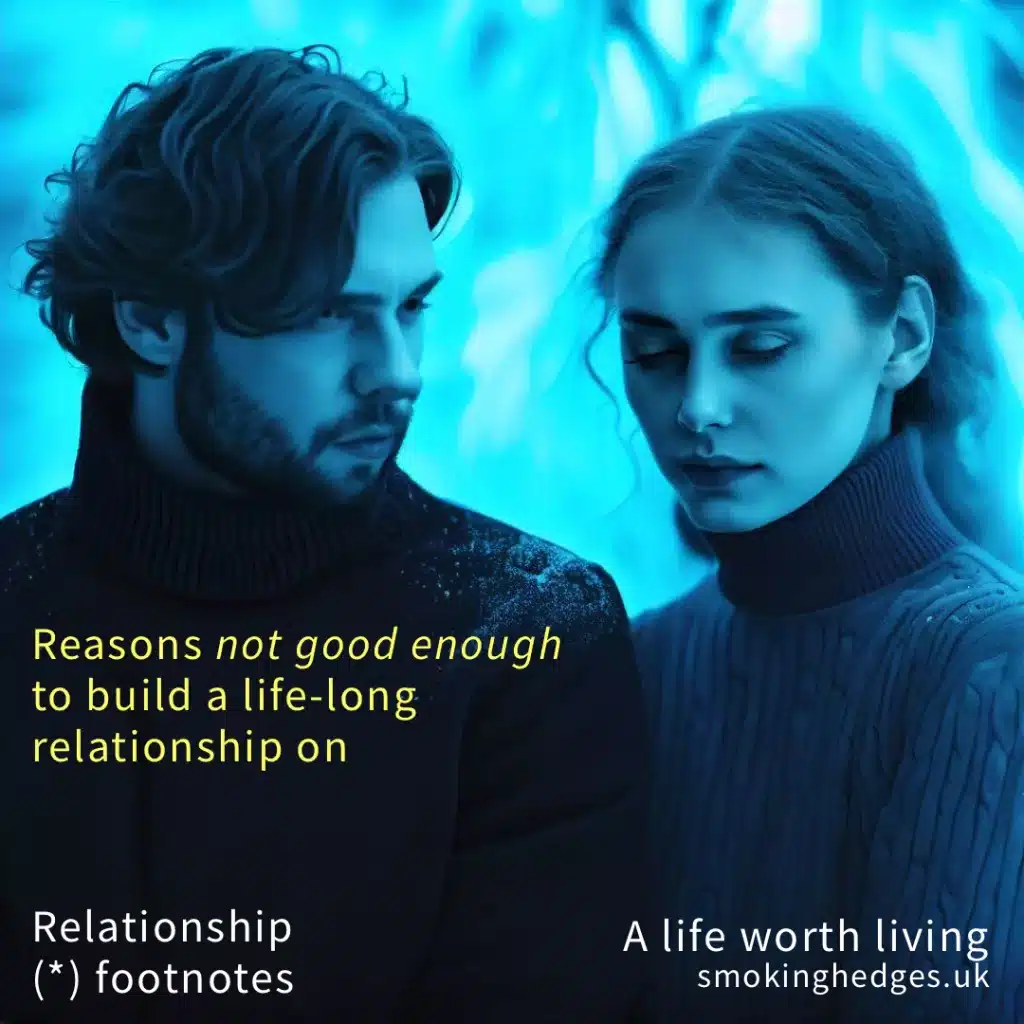 A man and a woman, both looking sad.