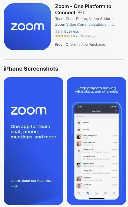 Zoom - One Platform to Connect on the App Store