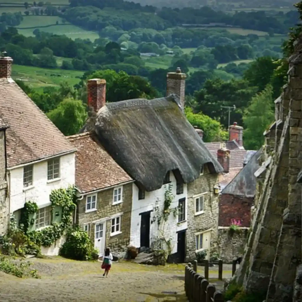 English village, image by Albrecht Fietz from Pixabay.