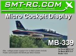 Micro cockpit display set MB339 scale 1:3,5