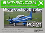Micro cockpit display set PC-21 schaal 1:4 (Skymaster)