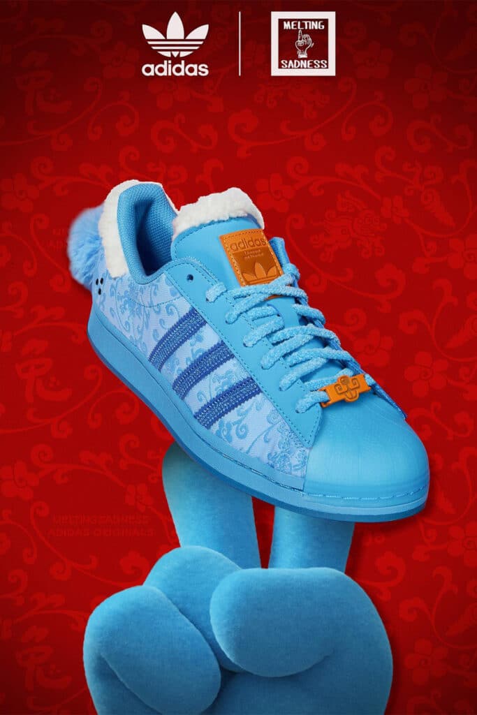 Melting Sadness x Adidas "2023 CNY" Bilder - Sneakersanalys.se