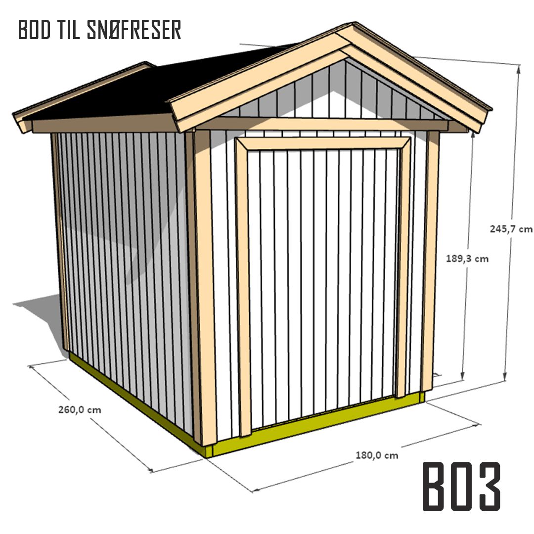 Byggetegning bod til snøfreser