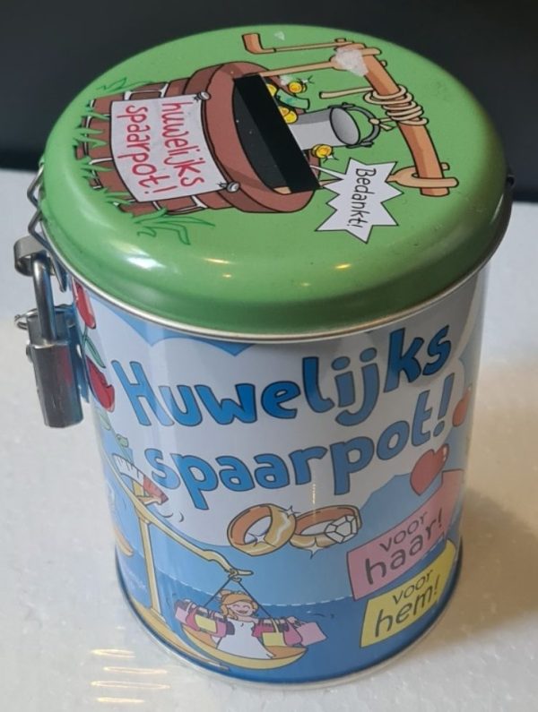 Huwelijksspaarpot met slotje