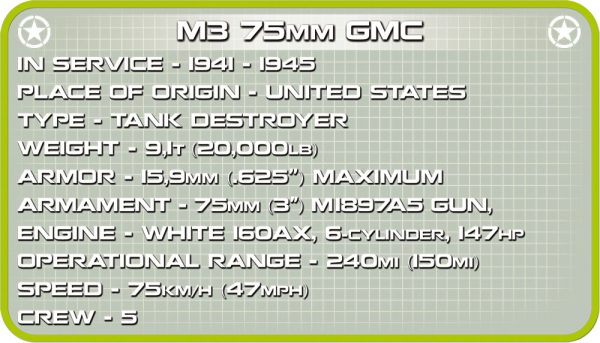 COBI 2535, M3 Gun Motor Carriage GMC