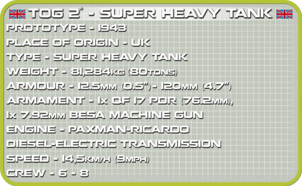 COBI 2544, British TOG II Super Heavy Tank