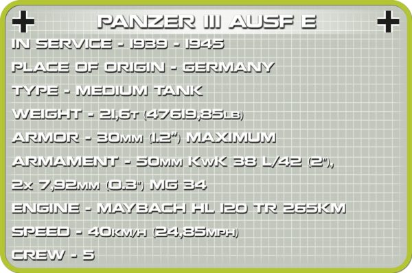 COBI 2707, PZ. KPFW.III Ausf.J