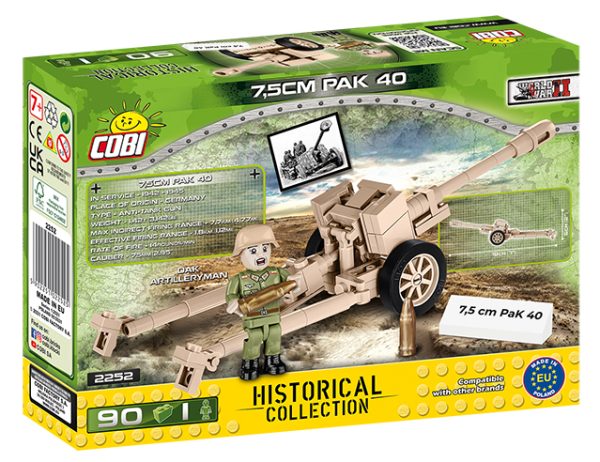 COBI 2252, 7,5 cm PAK 40 Anti-tank gun