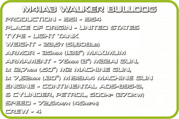 COBI 2239, M41A3 Walker Bulldog