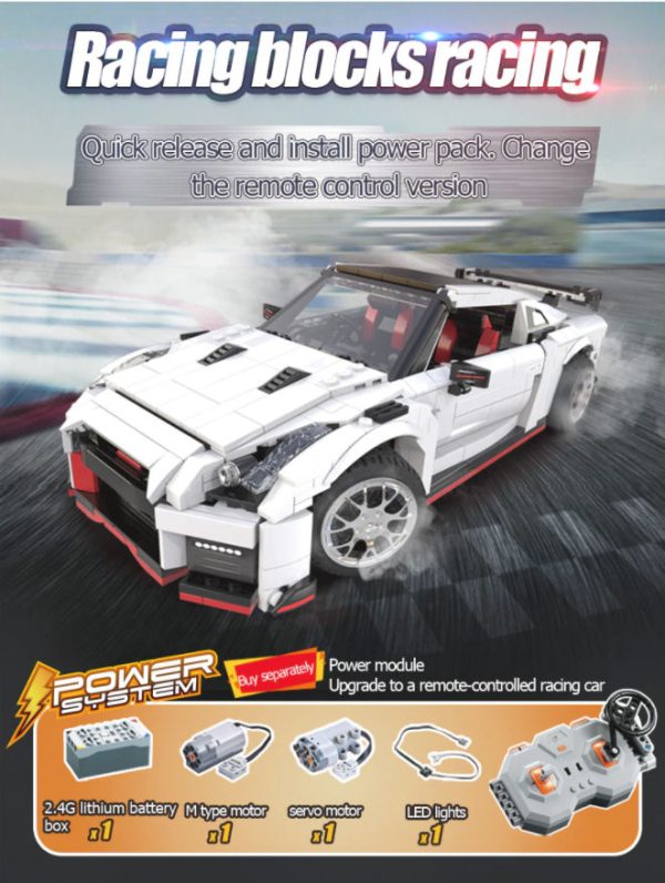 CaDA Bricks, C61016W Sports car