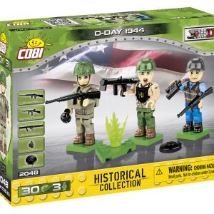 COBI 2048, D-Day collection, 3 minifigures