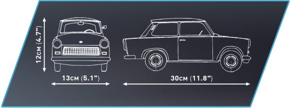 COBI 24331, Trabant 601 (schaal 1:12)