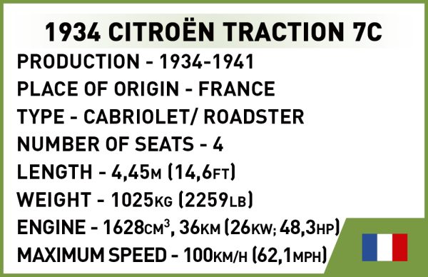 COBI 2264, 1934 Citroën Traction 7C