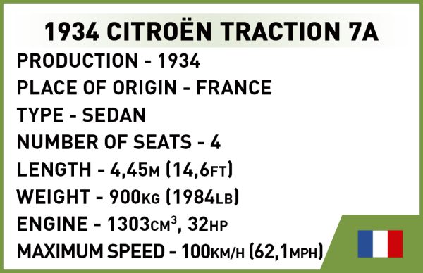 COBI 2263, 1934 Citroën Traction 7A