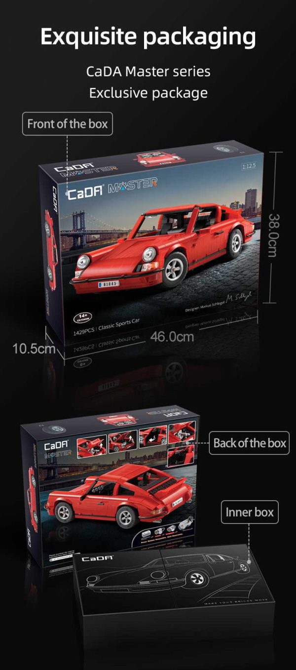 CaDA C61045W, Classic Sports Car 1:12.5 (excl. Motoren)