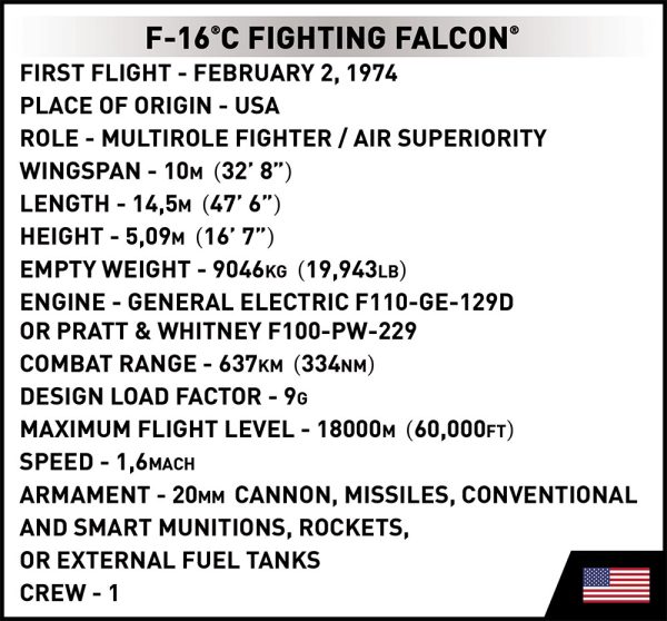 COBI 5813, F-16®C Fighting Falcon