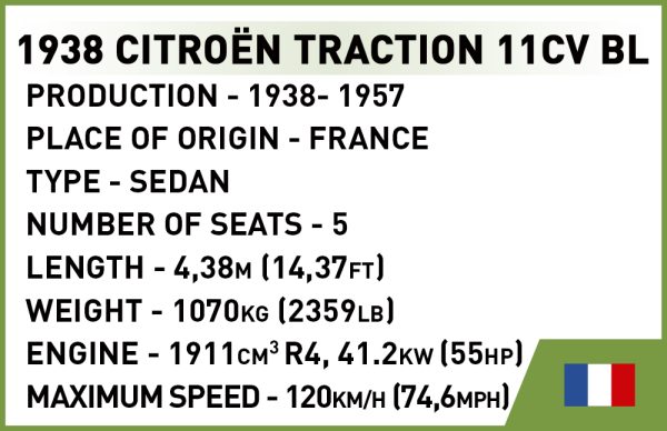 COBI 2266, Citroën Traction 11CV BL