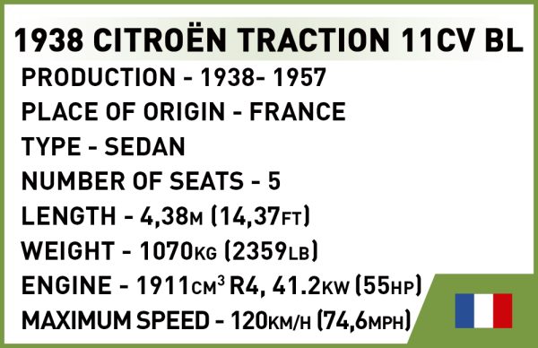 COBI 2265, Citroën Traction 11CV BL - EXECTIVE EDITION