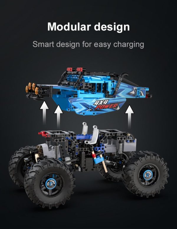 CaDA C51045w, 4 x 4 Power Monster Truck (incl. Motoren)