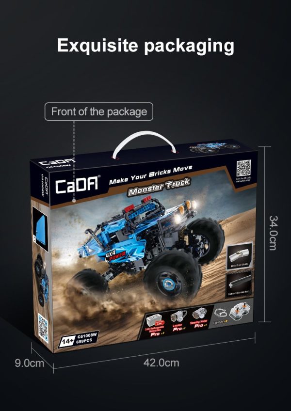 CaDA C51045w, 4 x 4 Power Monster Truck (incl. Motoren)