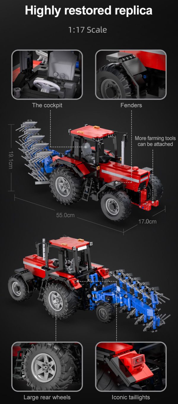 CaDA C61052W, Tractor schaal 1:17 incl Motoren