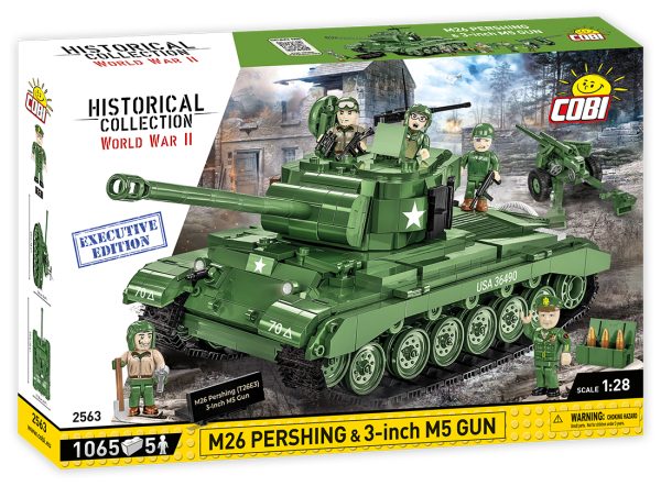 COBI 2563, M26 Pershing & 3-inch M5 gun (executive edition, 5 Minifigs)