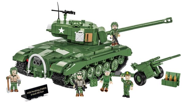 COBI 2563, M26 Pershing & 3-inch M5 gun (executive edition, 5 Minifigs)