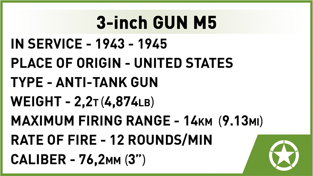 COBI 2563, M26 Pershing & 3-inch M5 gun (executive edition, 5 Minifigs)