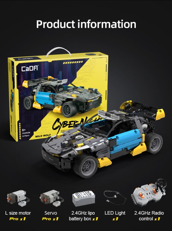 CaDA C62002, Cuber Night - Wild Wolf Buggy (excl. Motoren)