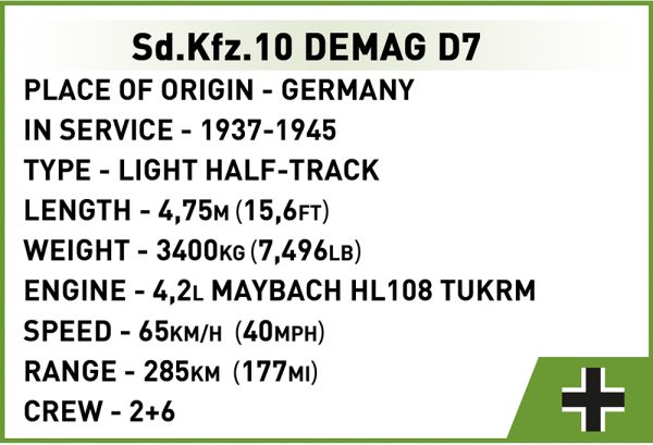 COBI 2273, SD. KFZ. 10 Demag D7