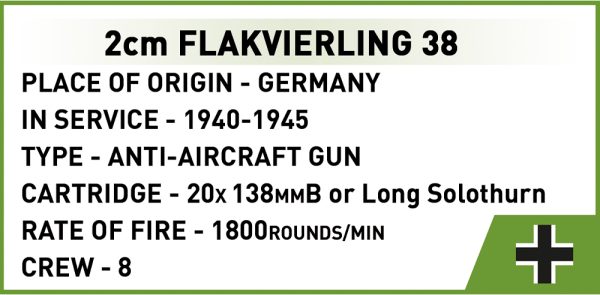 COBI 2274, SD. kfz 7 1&2cm Flakvierli - Executive Edition