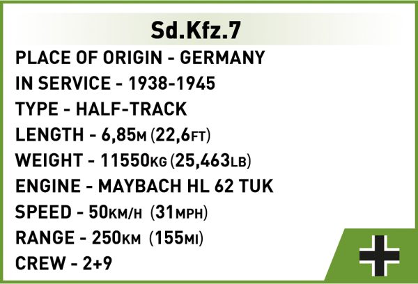 COBI 2275, SD. kfz 7 Half Track