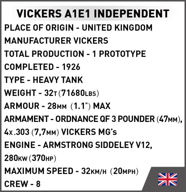 COBI 2990, Vickers A1E1 Independent