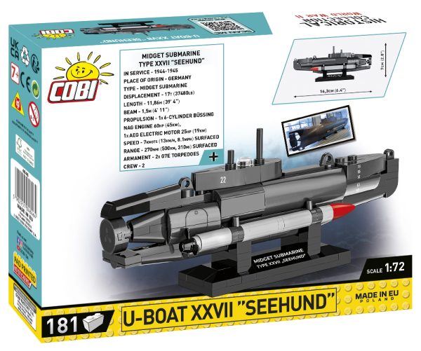 COBI 4846 U-Boat XXVII "Seehund"