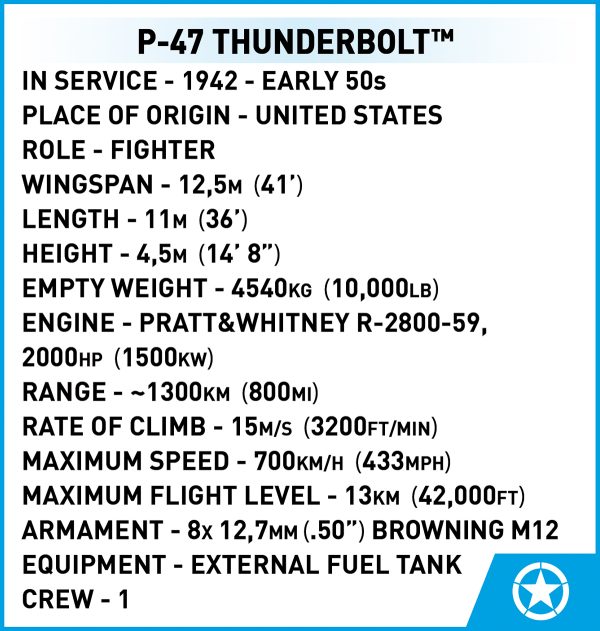 COBI 5736 P-47 Thunderbolt EX. ED.