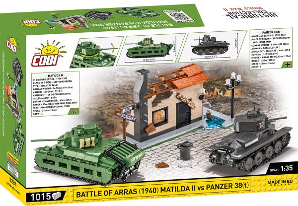 COBI 2284 Battle of Arras (1940) Panzer 38(t) & Matilda II