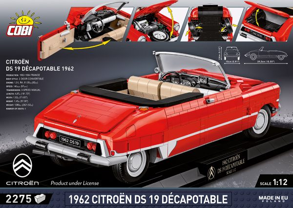 COBI 24346 1962 Citroën DS 19 Convertible Executive Edition