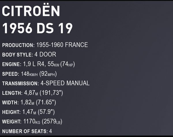 COBI 24347 1956 Citroën DS 19