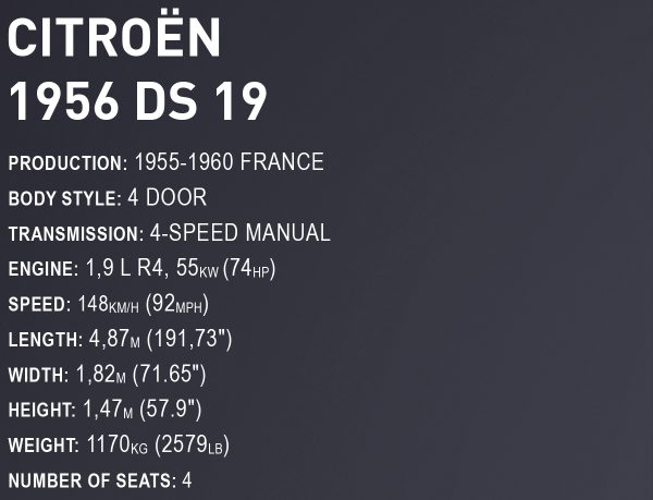 COBI 24350 1956 Citroën DS 19 Executive Edition