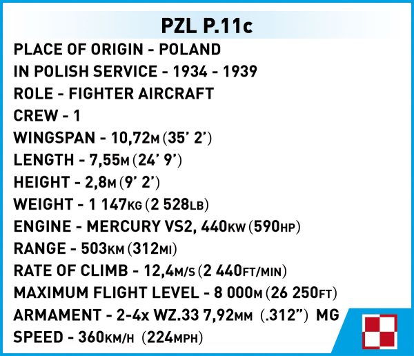 COBI 5742 Pzl. P. 11c