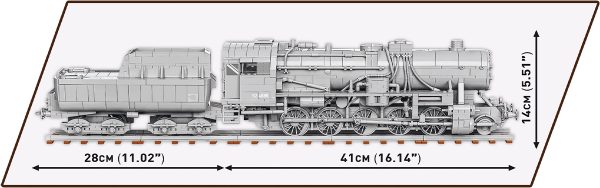 COBI 6281 Kriegslokomotive Baureihe 52