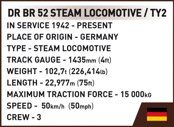 COBI 6283 Steam Locomotive DRB Class