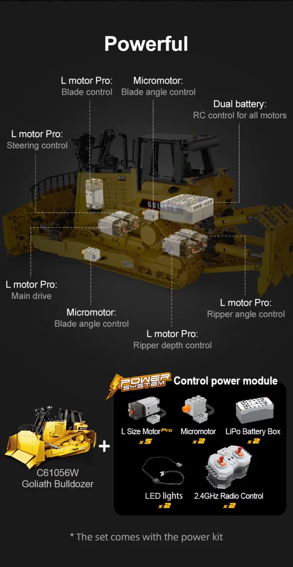 CaDA C61056W Goliath Bulldozer