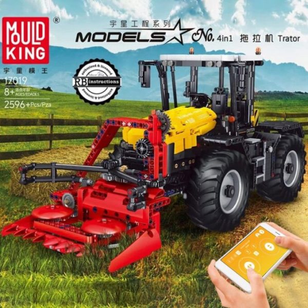 Mould King 17019 Traktor Geel