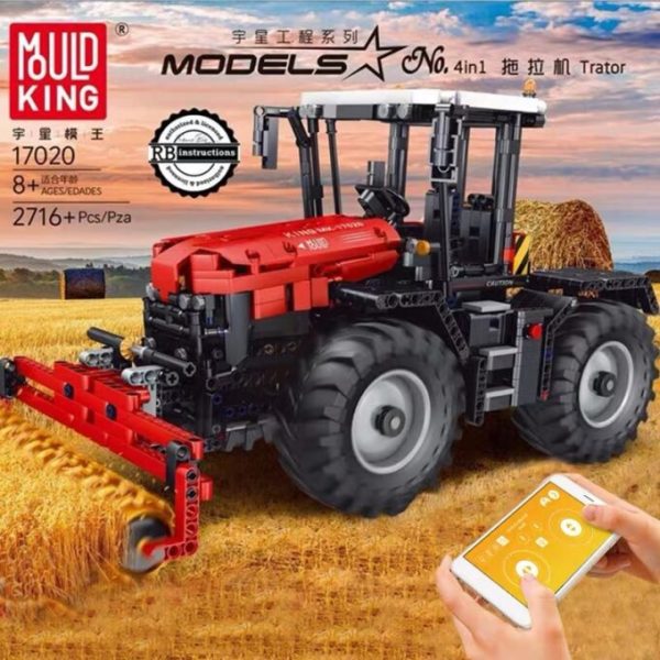 Mould King Tractor rood